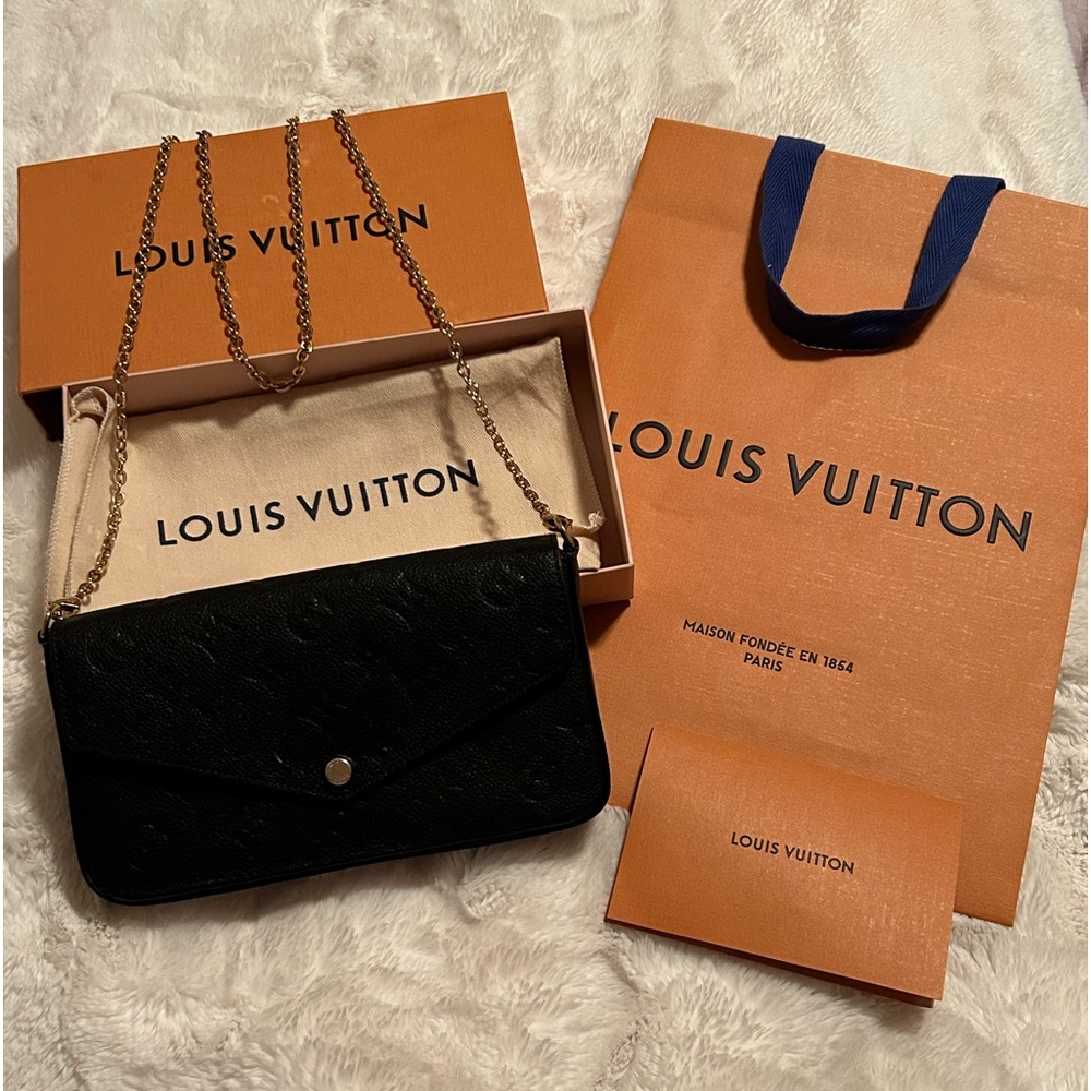 Louis Vuitton Pochette Félicie black empreinte